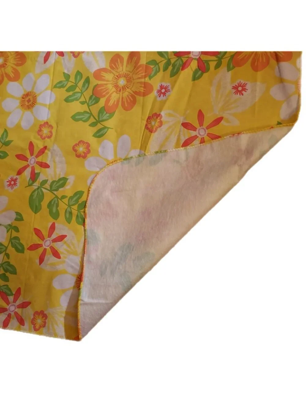 Vinyl Table Cover Vintage 1970s Picnic Flannel Backed 52